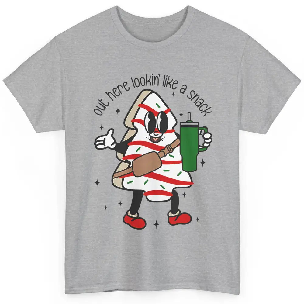 Funny Boo-jee Christmas Tree Cake Out Here Look Like A Snack Classic Unisex T-Shirt