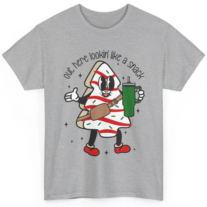 Funny Boo-jee Christmas Tree Cake Out Here Look Like A Snack Classic Unisex T-Shirt