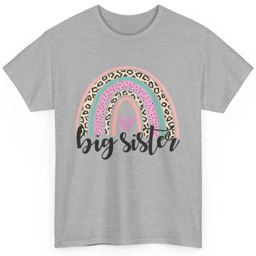 Cute Big Sister Rainbow Heart Big Sister Little Sister Gift Classic Unisex T-Shirt