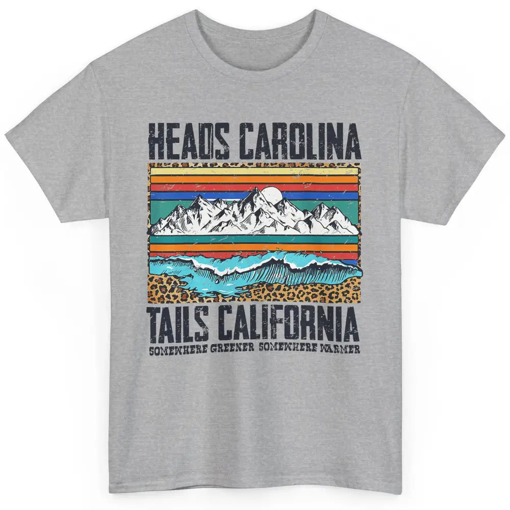 Vintage Heads Carolina Tail California Beach Summer Travel Classic Unisex T-Shirt