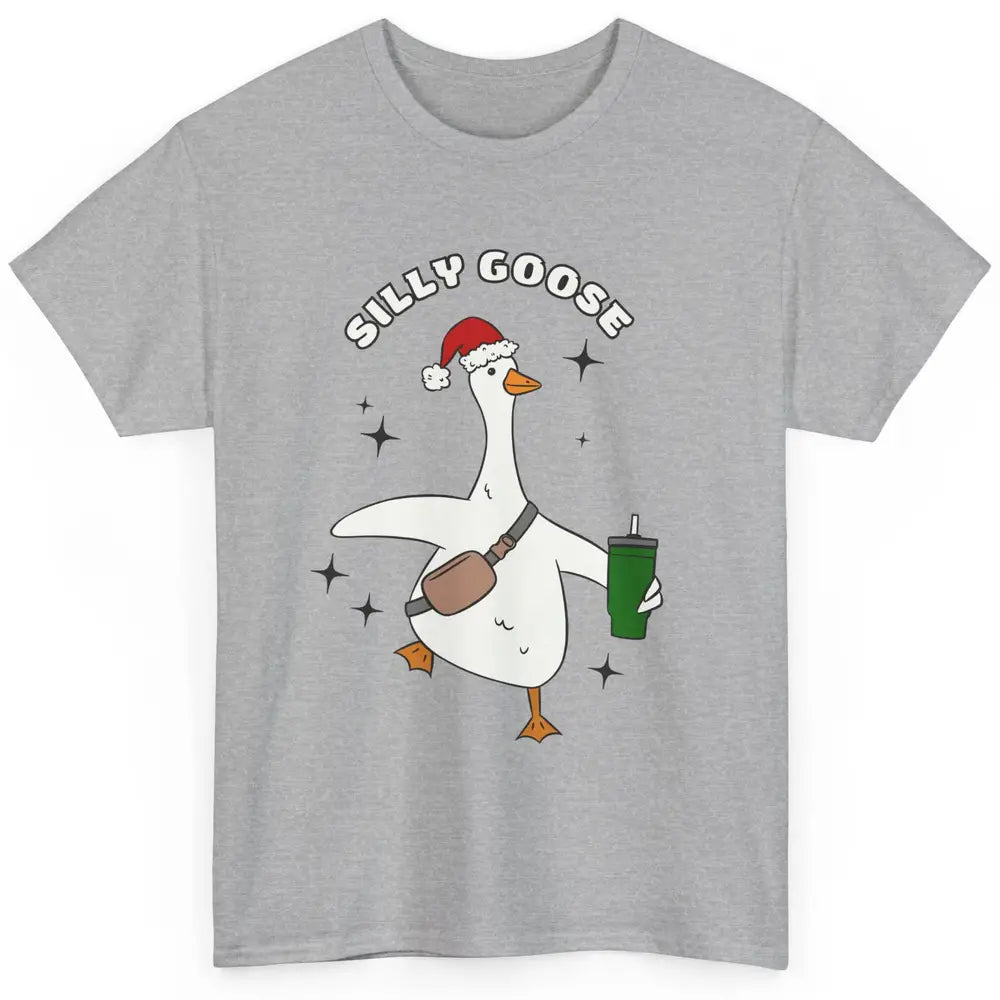 Funny Silly Goose Boojee Christmas Goose Bag And Cup Holiday Classic Unisex T-Shirt