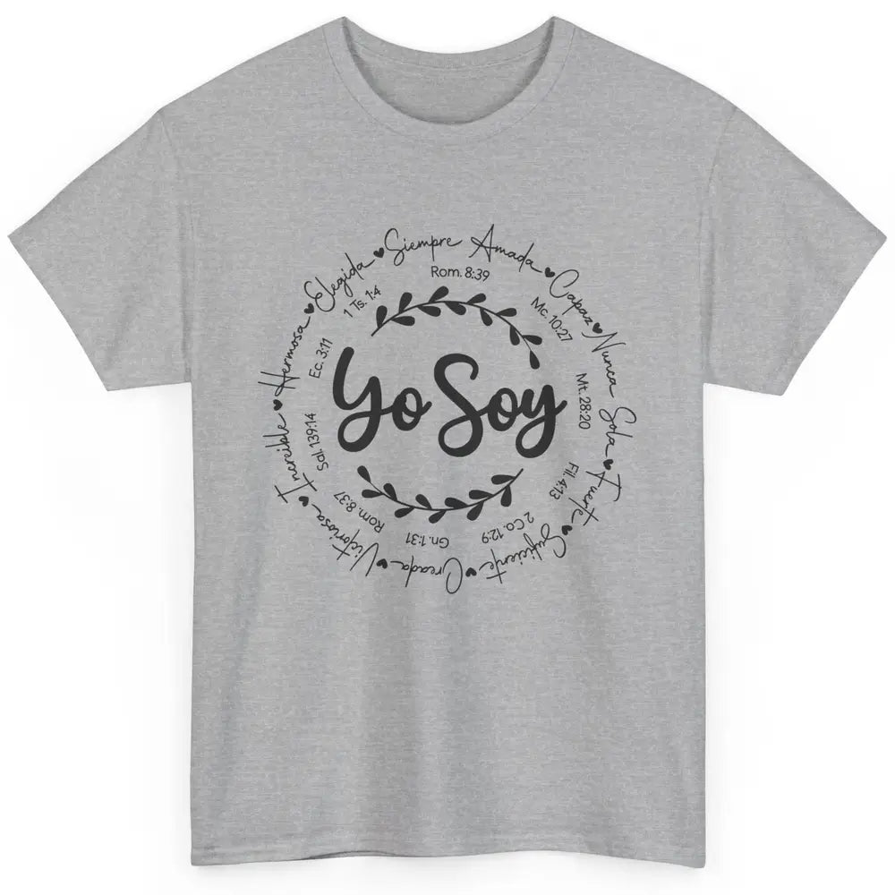 Christian Yo Soy Inspiracion Bible Verse Spanish Religious Classic Unisex T-Shirt