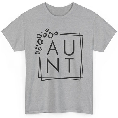 Funny Aunt Life Cheetah Square Aunt Promoted From Sister Classic Unisex T-Shirt