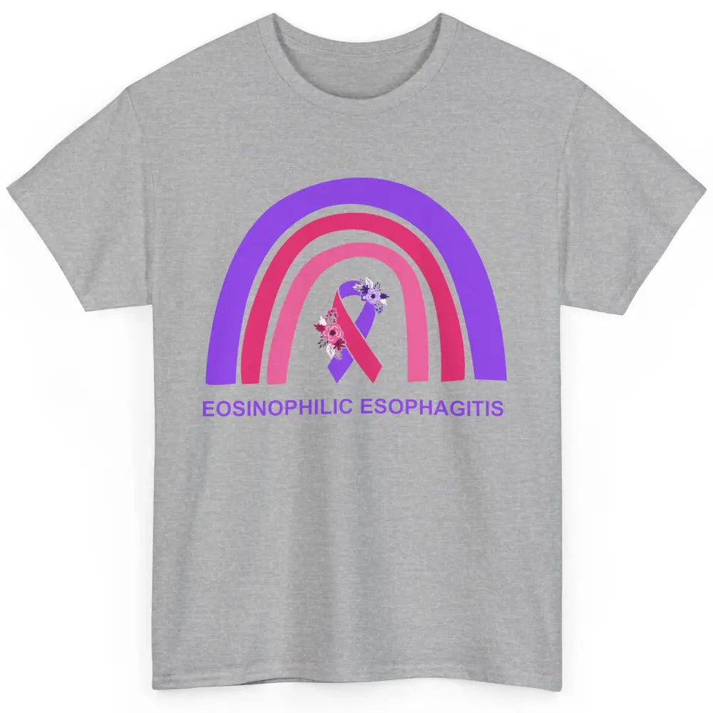 Eosinophilic Esophagitis Awareness Awareness EOE Rainbow Classic Unisex T-Shirt