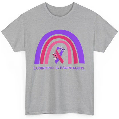 Eosinophilic Esophagitis Awareness Awareness EOE Rainbow Classic Unisex T-Shirt