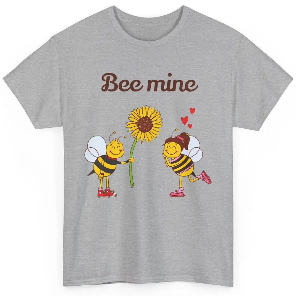 Bee Mine Love Valentine's Day Couple Romantic Bee Love Classic Unisex T-Shirt