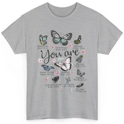 You Are Beautiful Bible Verse Butterfly Christian Jesus God Classic Unisex T-Shirt