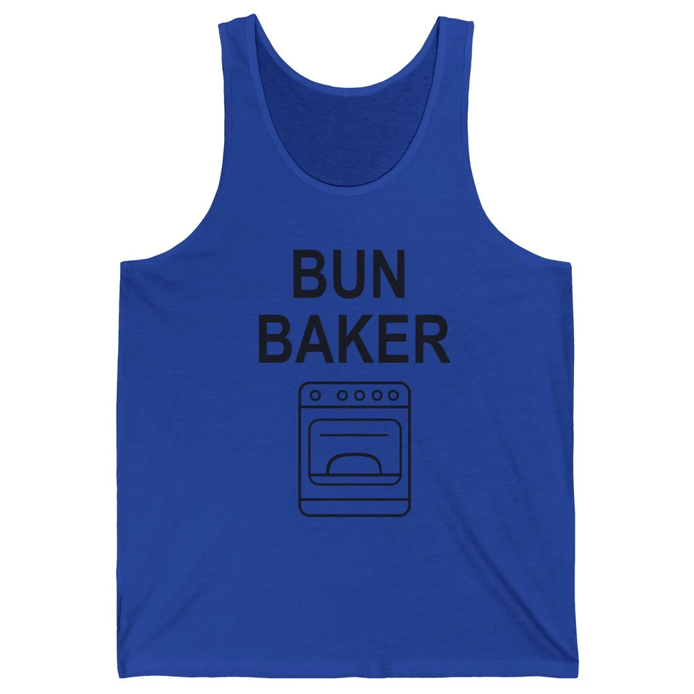 Bun Maker Bun Baker Pregnancy Announcement Baby Reveal Gift Unisex Jersey Tank