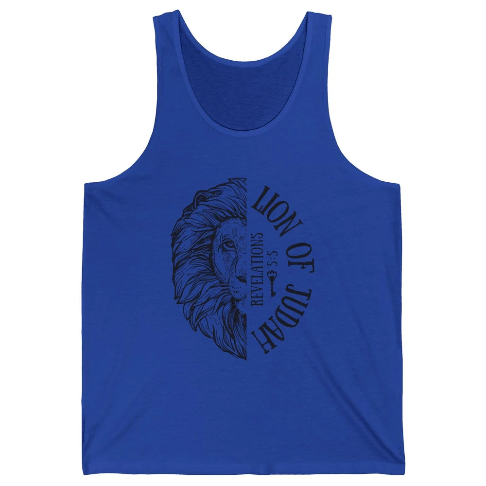 Yeshua Lion Of Judah Bible Verse Christian Faith Religious Unisex Jersey Tank