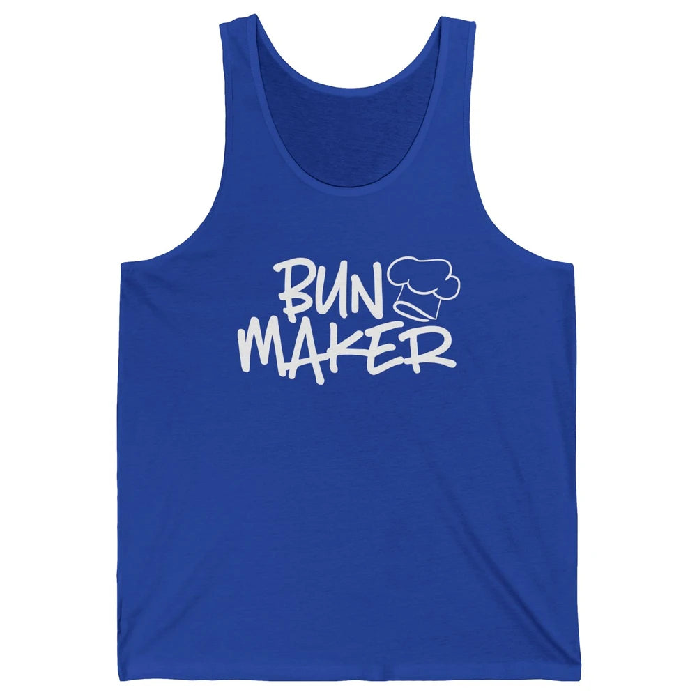 Bun Maker Bun Baker Pregnancy Announcement Baby Reveal Gift Unisex Jersey Tank