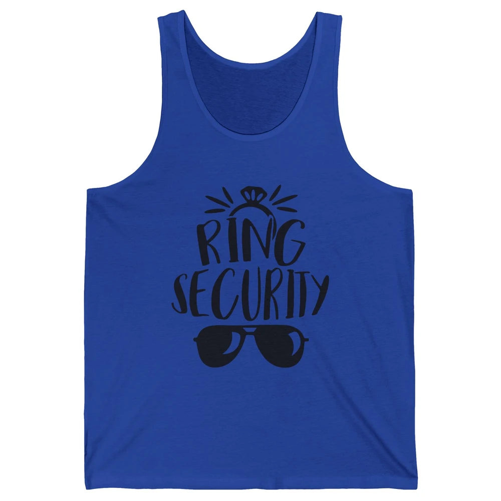 Wedding Ring Security Boy Girl Ring Bearer Wedding Party Unisex Jersey Tank