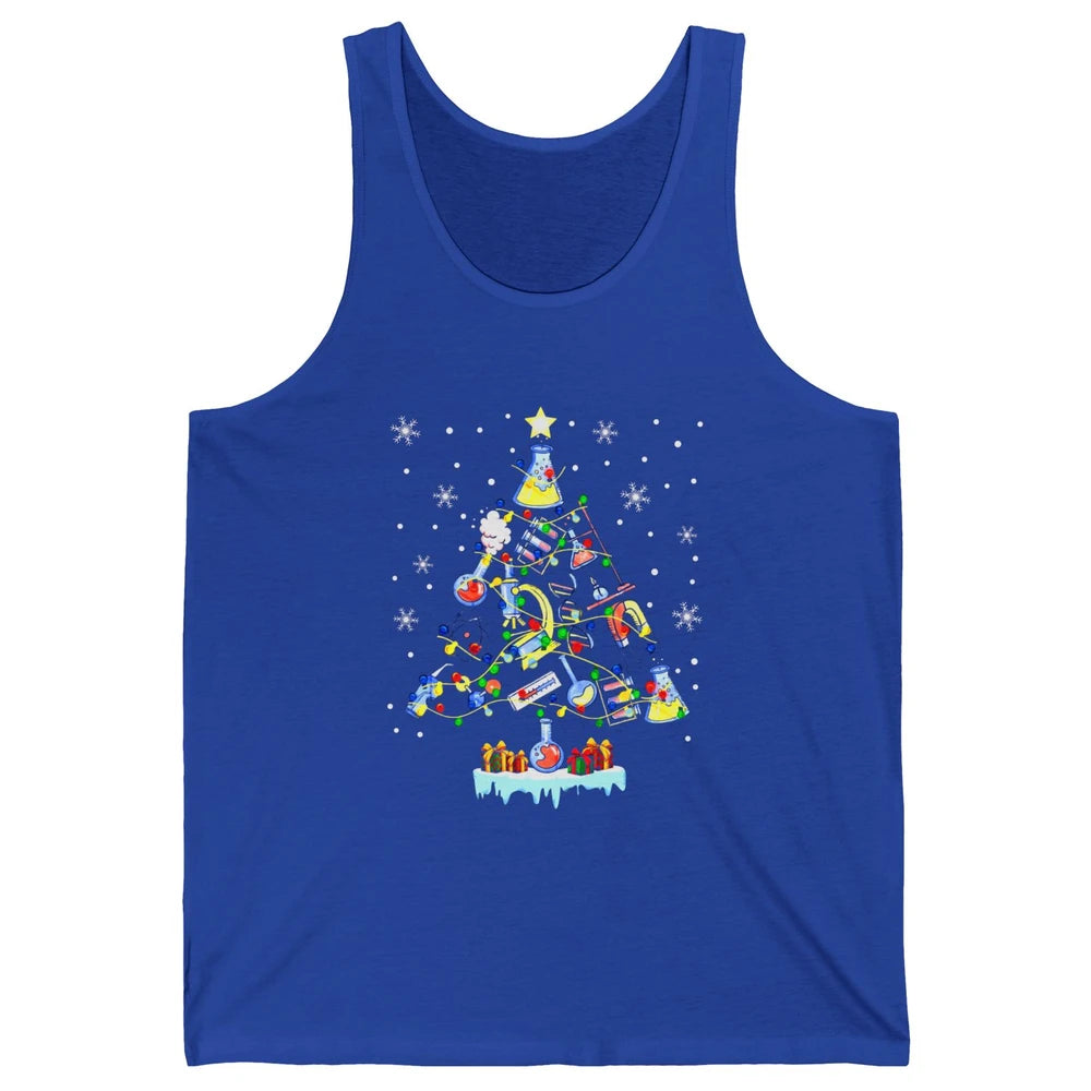 Laboratory Technician Christmas Tree Lab Tech Christmas Unisex Jersey Tank