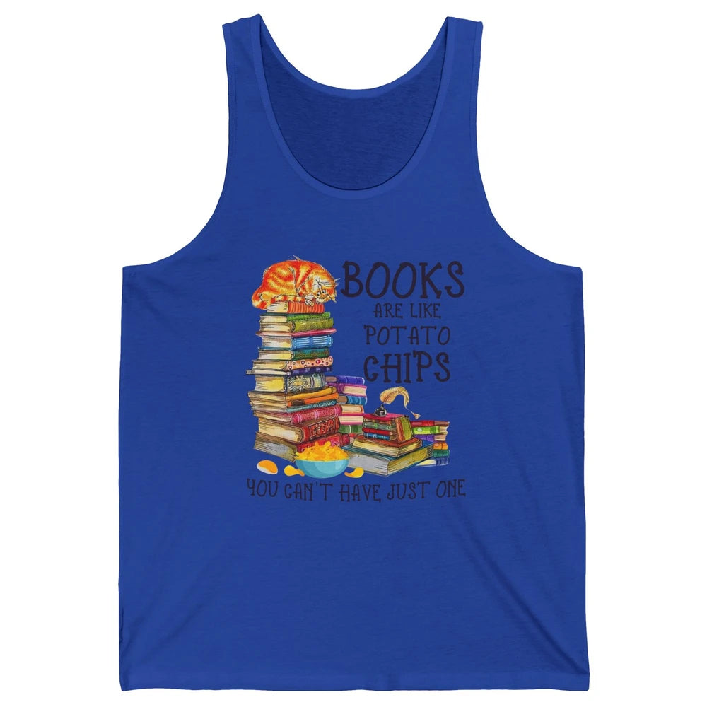 Bookworm Books Are Like Potato Chips You Can’t Have Just One Unisex Jersey Tank