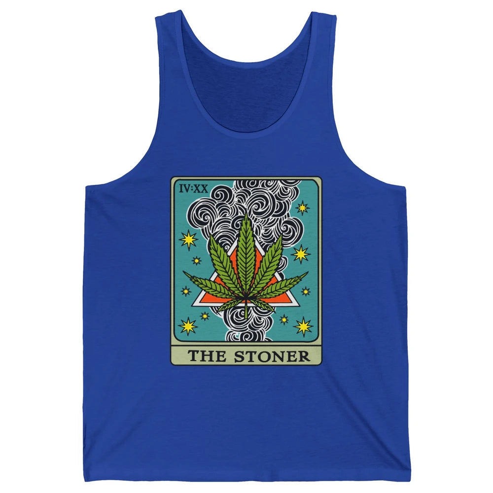 Vintage Weed The Stoner Tarot Card Weed Cannabis Marijuana Unisex Jersey Tank