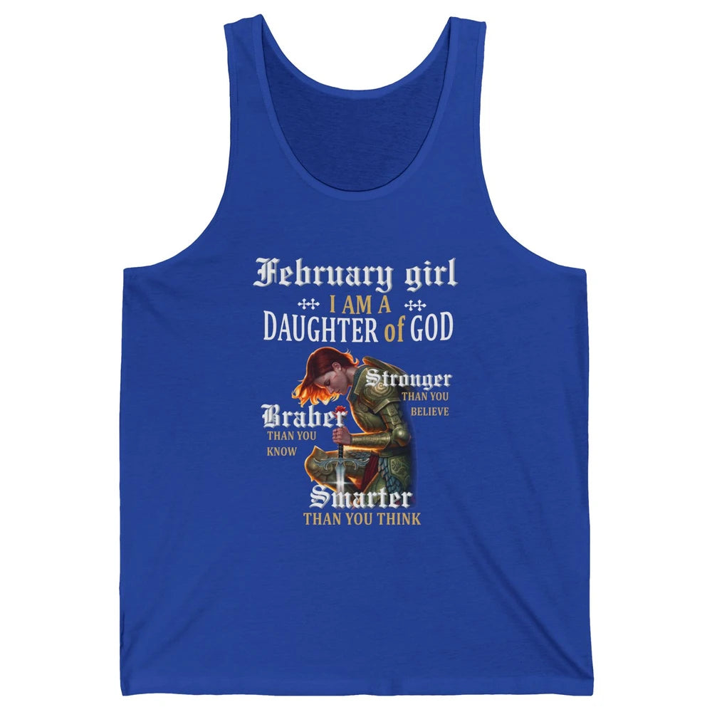 Birthday February Girl I'm A Daughter Of God Birthday Gift Unisex Jersey Tank