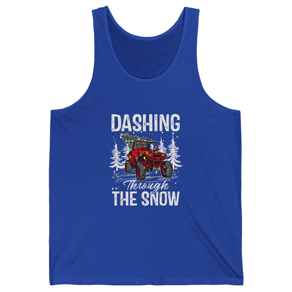 Side By Side Christmas UTV Riding Dirty SXS Rider Offroad Unisex Jersey Tank