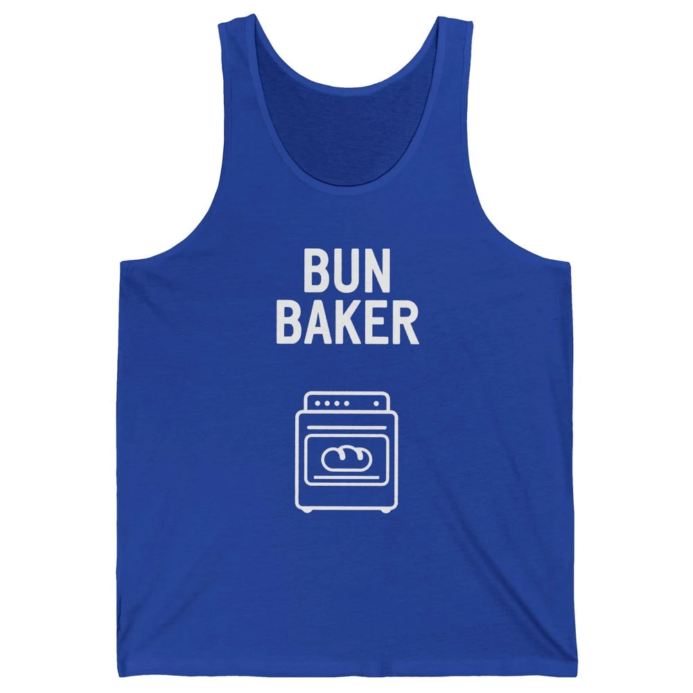 Bun Maker Bun Baker Pregnancy Announcement Baby Reveal Gift Unisex Jersey Tank