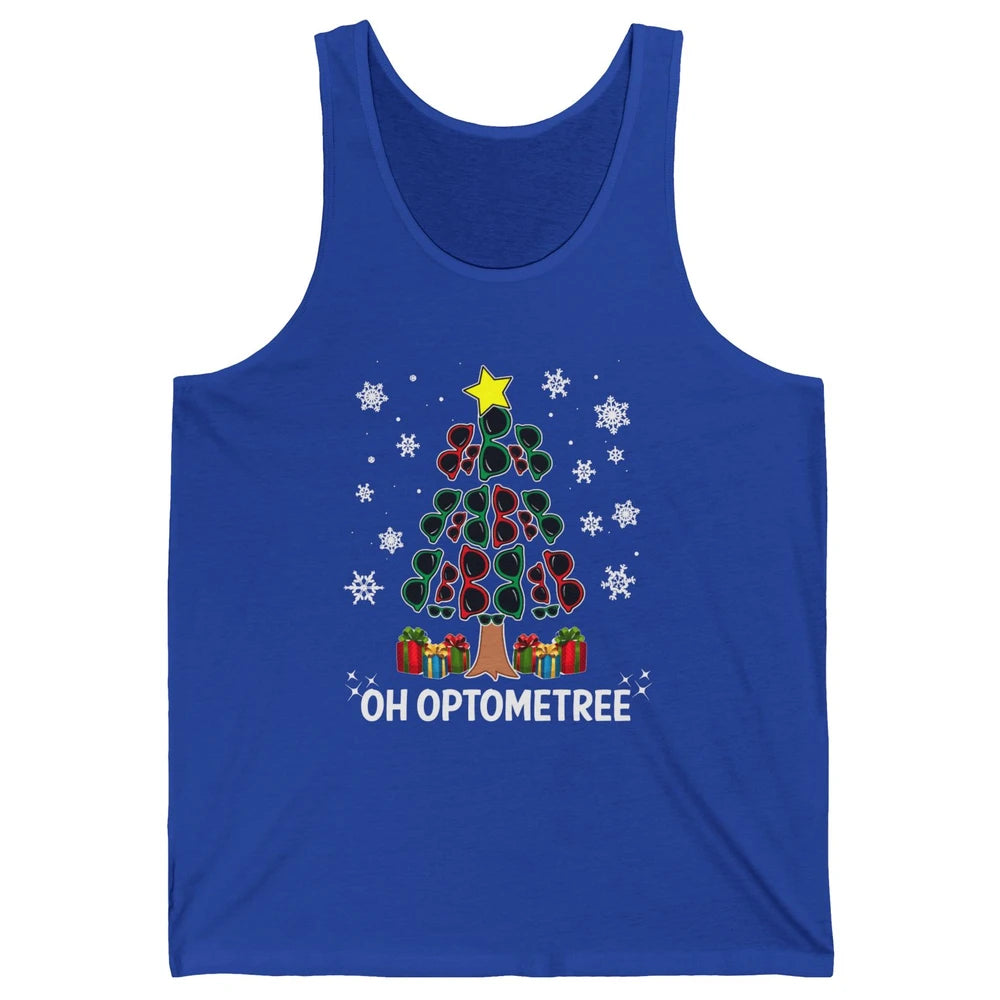 Glasses Christmas Tree Oh Optometree Optometry Optician Gift Unisex Jersey Tank