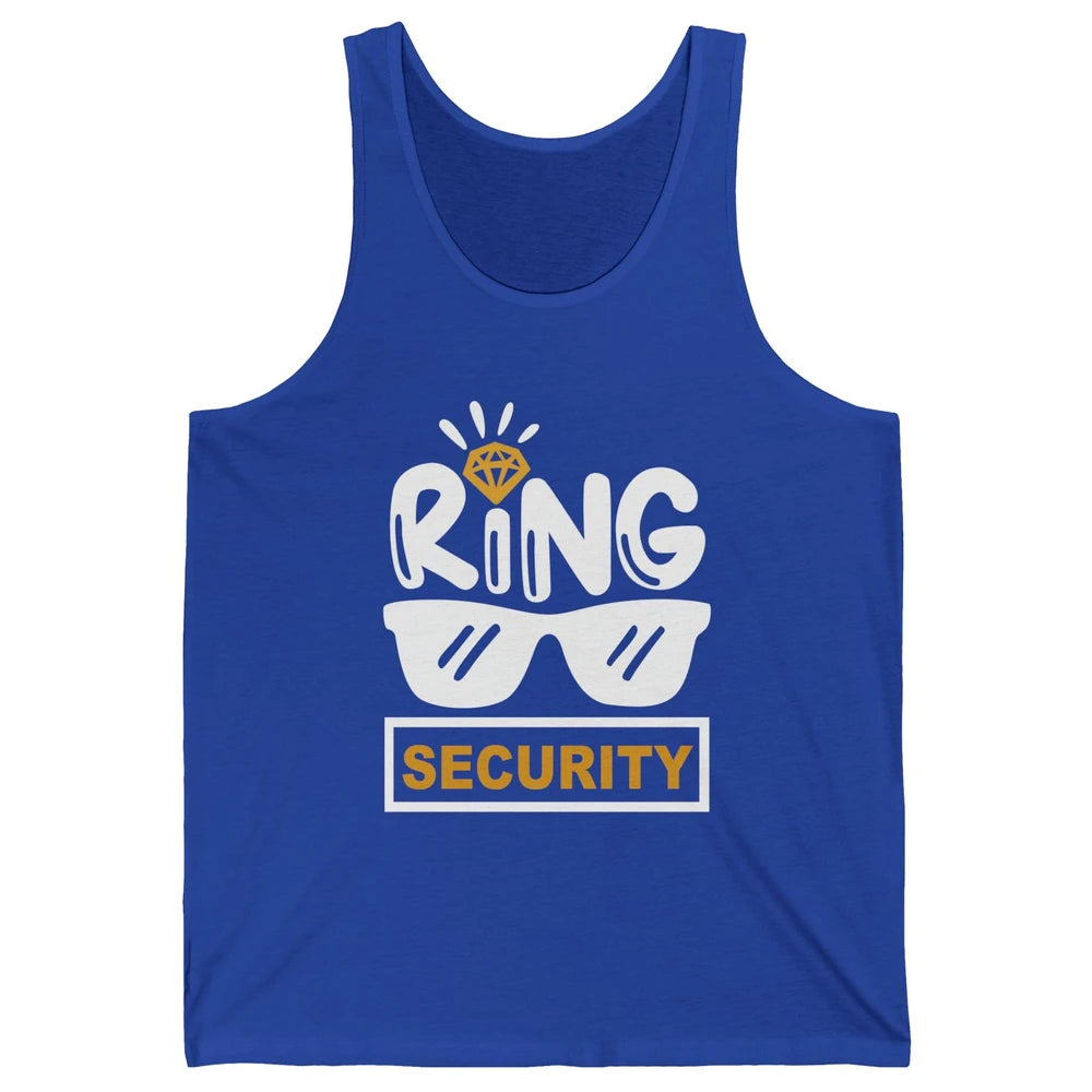 Wedding Ring Security Boy Girl Ring Bearer Wedding Party Unisex Jersey Tank