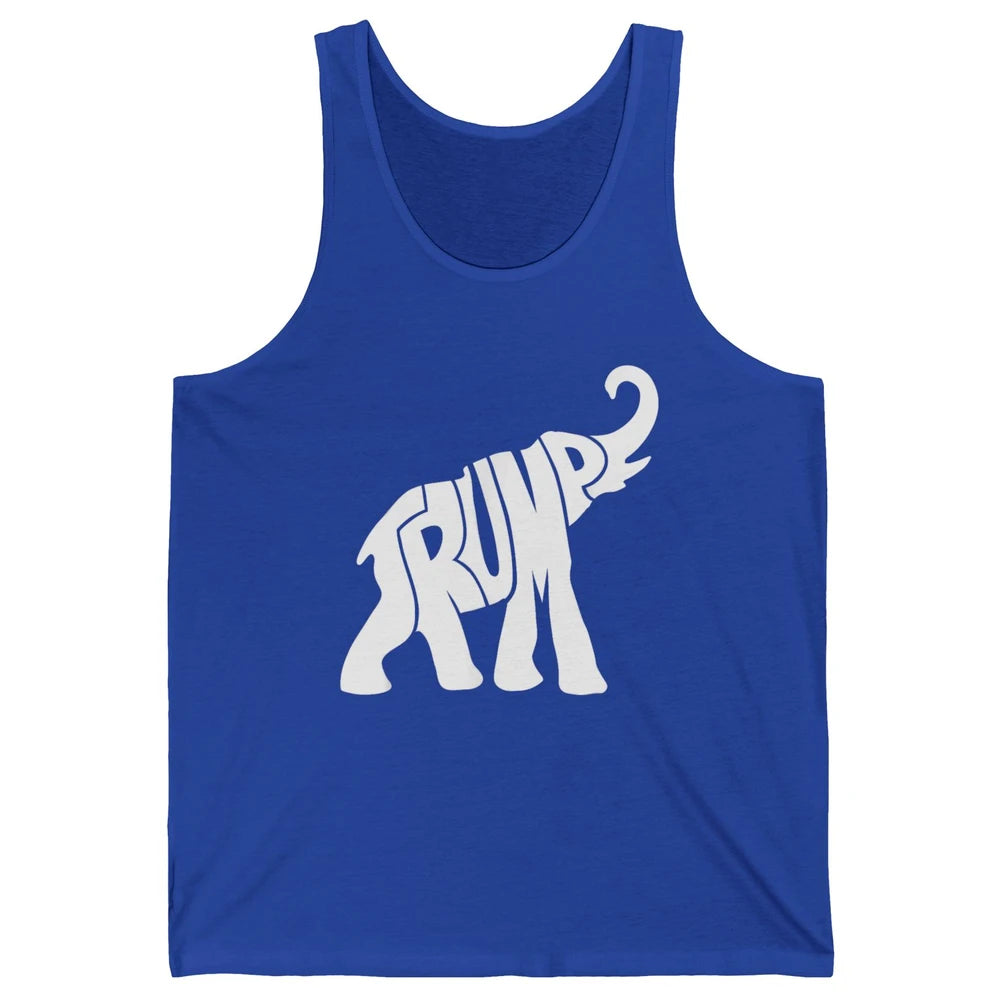 Vintage Donald Trump Vote 2024 Elephant Republican President Unisex Jersey Tank