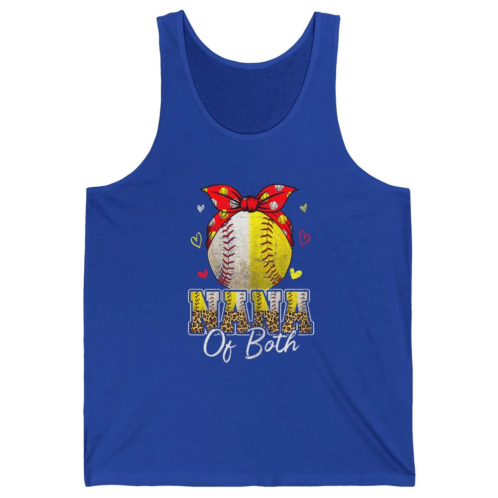 Women Baseball Softball Nana Of Both Mothers Day Sports Game Unisex Jersey Tank