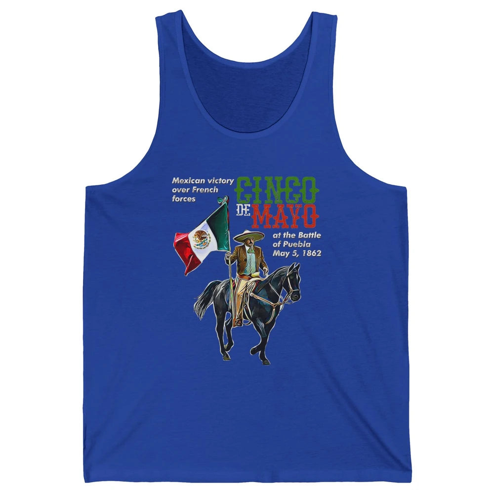 Battle Puebla May 5 1862 Cinco De Mayo Party Fiesta Mexican Unisex Jersey Tank