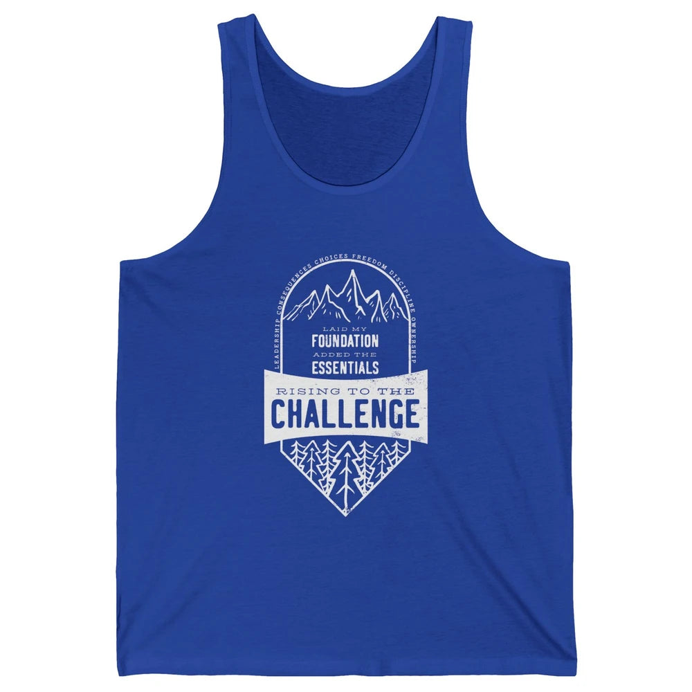 Challenge A Leadership Rising To The Challenge Homeschooling Unisex Jersey Tank