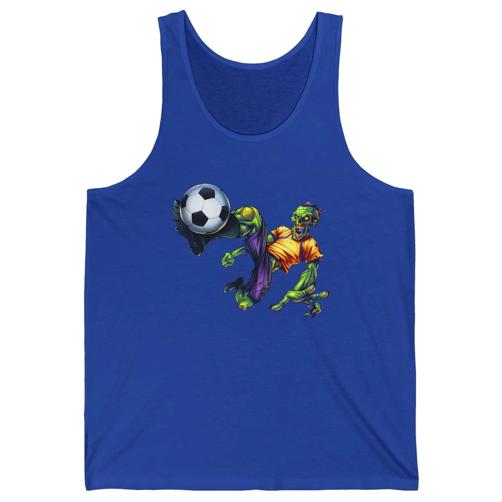 Zombie Soccer Striker Halloween Soccer Player Costume Gift Unisex Jersey Tank