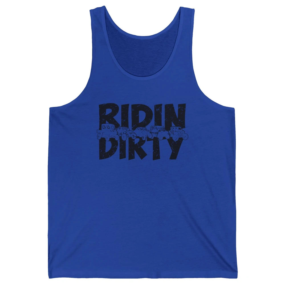 Retro UTV SXS Rider Riding Dirty ATV Offroad Riding SXS Life Unisex Jersey Tank