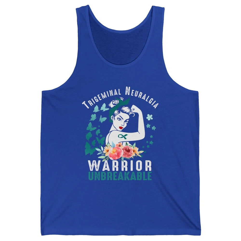 Trigeminal Neuralgia Warrior Unbreakable Strong Woman Unisex Jersey Tank