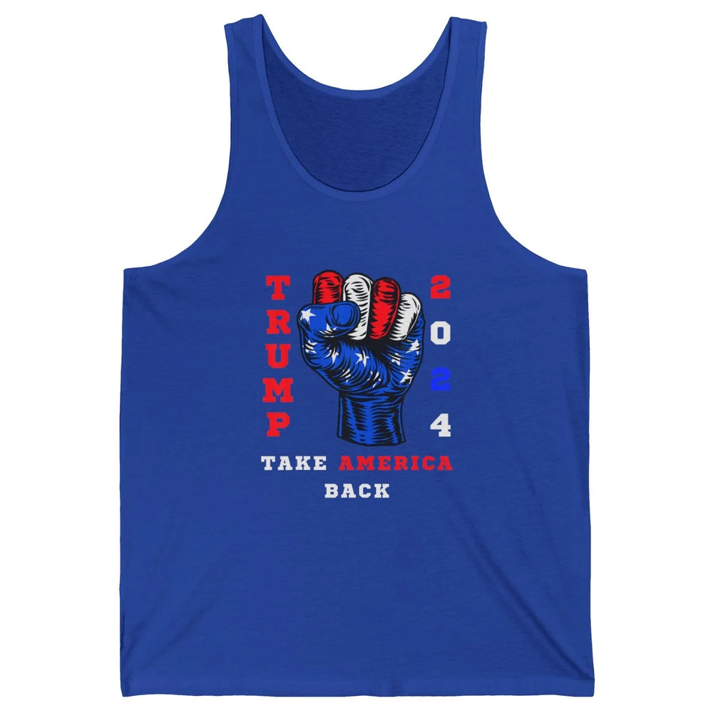 Take America Back 2024 Funny Vote Trump Republicans Vote Unisex Jersey Tank