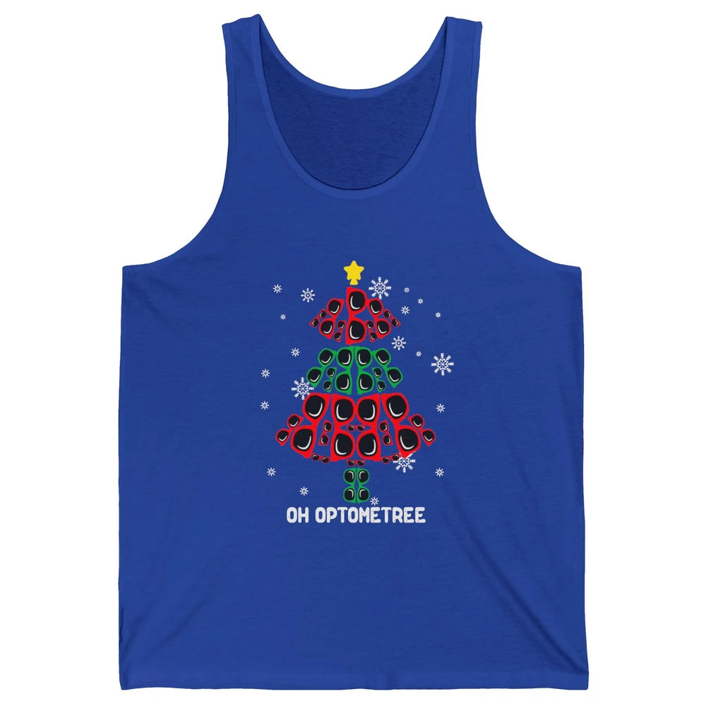 Glasses Christmas Tree Oh Optometree Optometry Optician Gift Unisex Jersey Tank