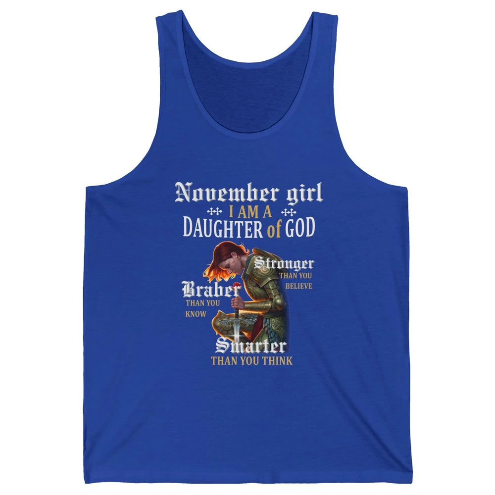 Birthday November Girl I'm A Daughter Of God Birthday Gift Unisex Jersey Tank