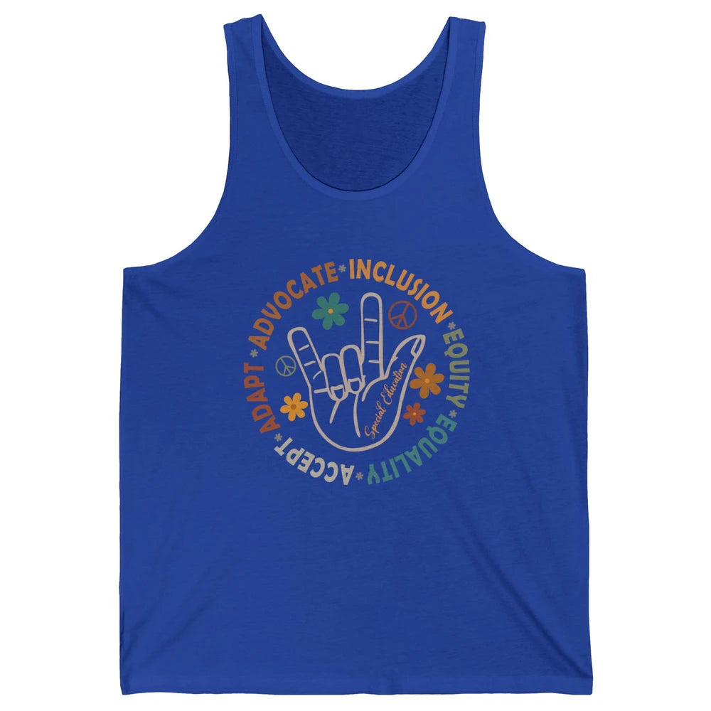 Special Education Teacher Aba Inclusion Sped Teacher Gift Unisex Jersey Tank