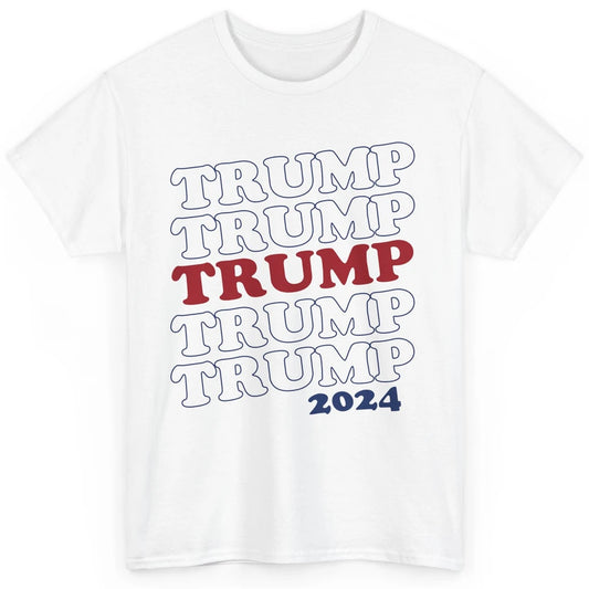 Trump 2024 Election MAGA I'll Be Back US Flag Trump Support Classic Unisex T-Shirt