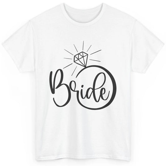 Bride To Be Wedding Ring Future Mrs. Engagement Bachelorette Classic Unisex T-Shirt