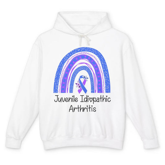 Juvenile Idiopathic Arthritis JIA Awareness Floral Rainbow Unisex Lightweight Hoodie