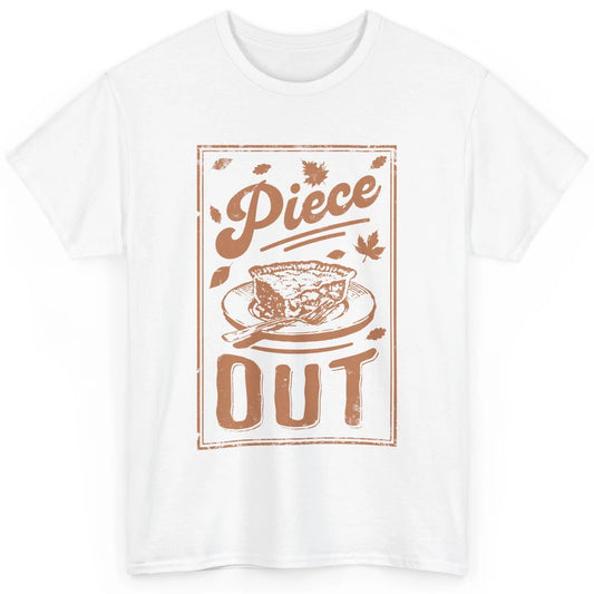 Retro Piece Out Pumpkin Pie Thanksgiving Dinner Fall Food Classic Unisex T-Shirt