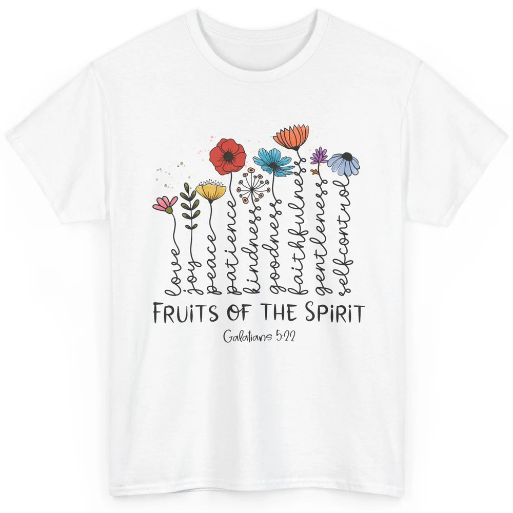 Flower Christian Fruits Of The Spirit Bible Verse Religious Classic Unisex T-Shirt