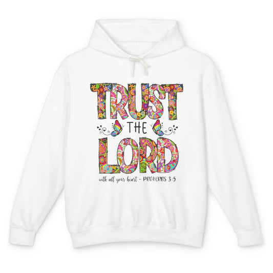 Prayer Bible Verse Religious Trust The Lord Jesus Christian Unisex Lightweight Hoodie