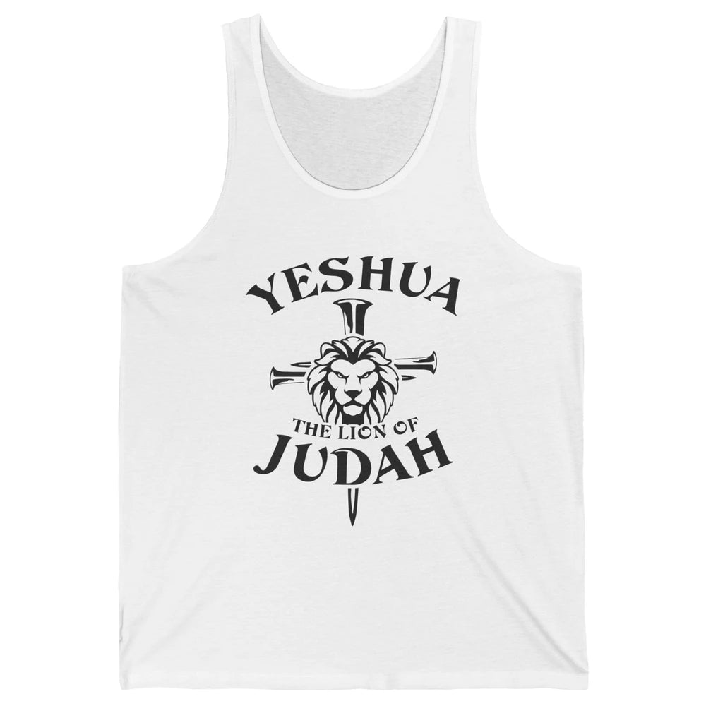 Yeshua Jesus Cross Lion Of Judah Christian Faith Religious Unisex Jersey Tank