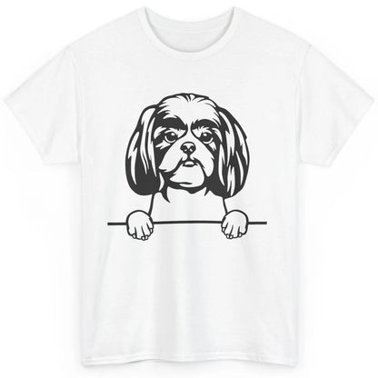 Cute Shih Tzu Owner Shih Tzu Dog Black White Shih Tzu Lover Classic Unisex T-Shirt