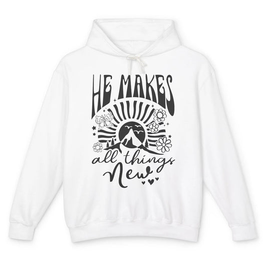 Christian Faith He Makes All Things New Bible Religious Unisex Lightweight Hoodie