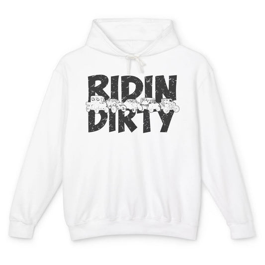 Retro UTV SXS Rider Riding Dirty ATV Offroad Riding SXS Life Unisex Lightweight Hoodie