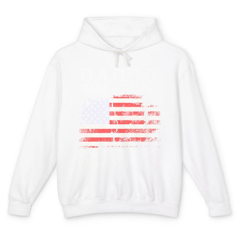 US Flag D.A.D.D.D Dads Against Daughters Dating Democrats Unisex Lightweight Hoodie