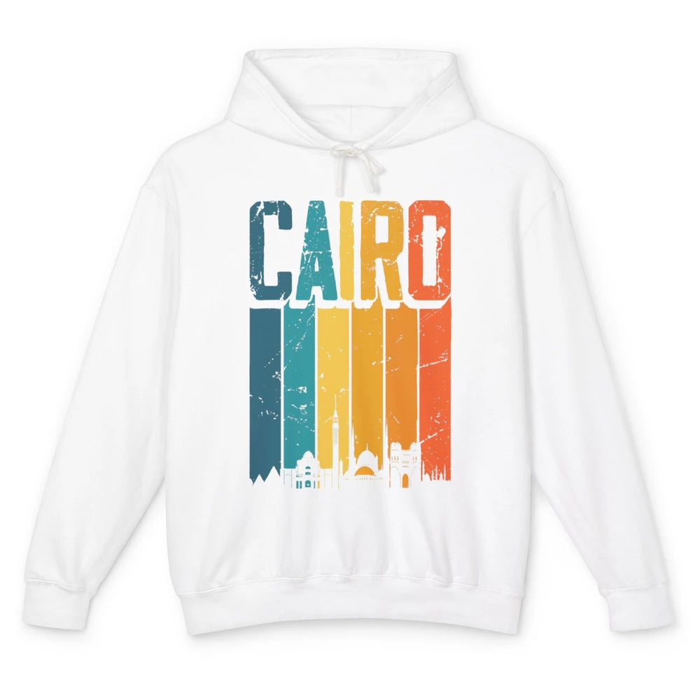 Ancient Pyramids Mystery Cairo Egypt Egyptian Sunset Skyline Unisex Lightweight Hoodie