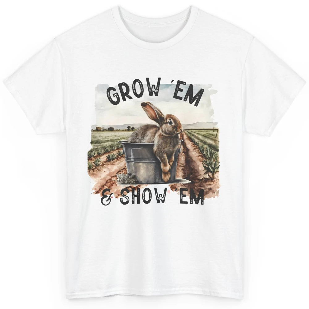 Baby Rabbit On The Farm Grow Em Show Em Western Farm Life Classic Unisex T-Shirt