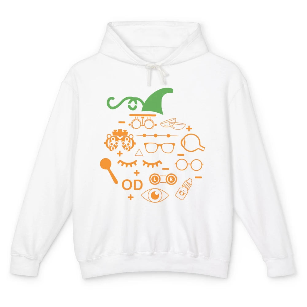 Optometry Glasses Pumpkin Halloween Optometrist Optician Unisex Lightweight Hoodie