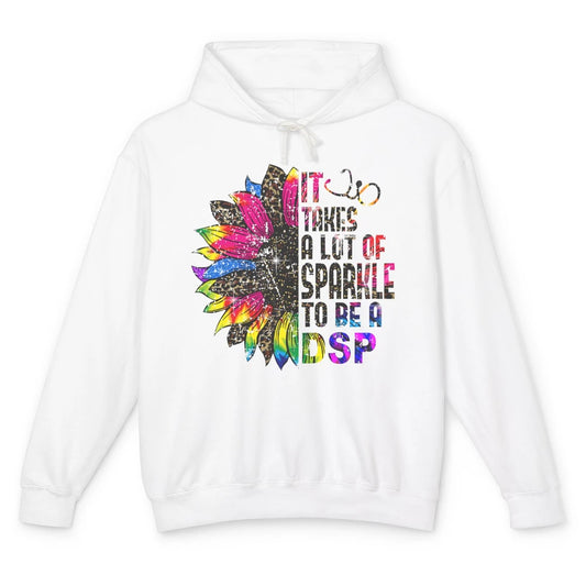 Sunflower DSP Take Sparkle To Be Direct Support Professional Unisex Lightweight Hoodie