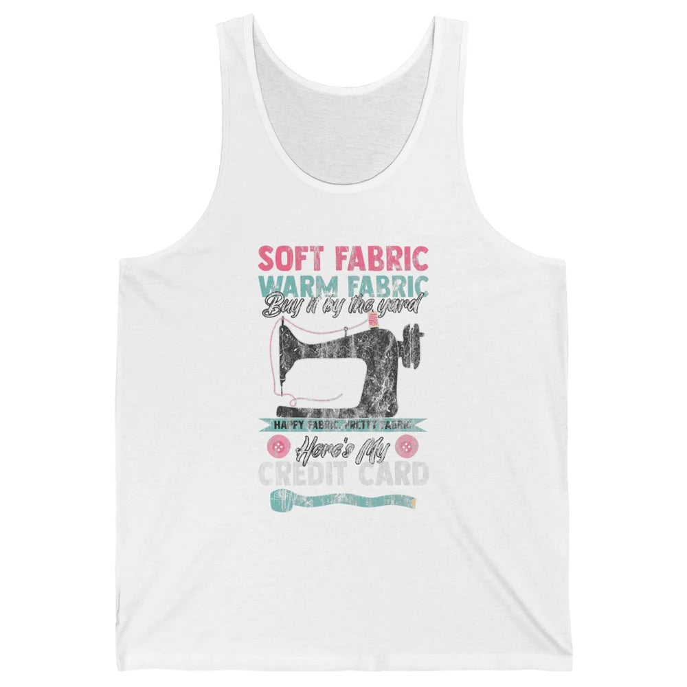 Soft Fabric By The Yard Sewing Machine Quilting Crafting Unisex Jersey Tank